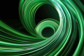 Green Spiral Close-Up