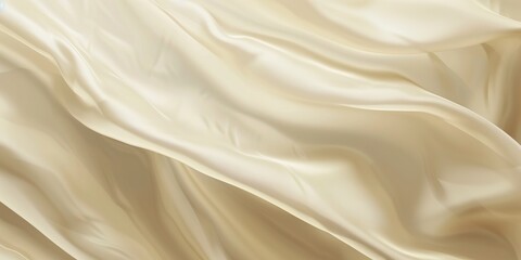 Elegant cream silk fabric texture, smooth and luxurious material background, perfect for fashion, design, and home decor projects.
