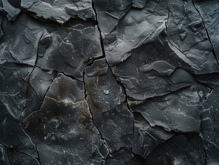 Black rock wall close-up