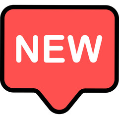 New Speech Bubble. Web Banner Icon