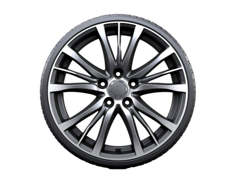 a close up of a wheel with Green Wheel in the background