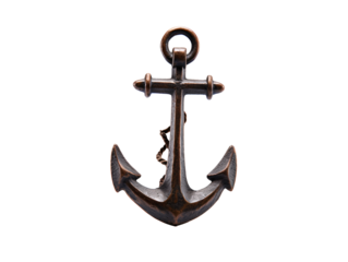 a metal anchor with a rope