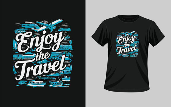 Travel t-shirt design, modern t shirt design.