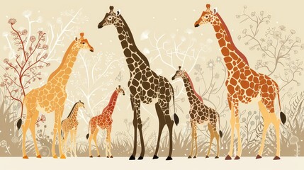 giraffe in the woods