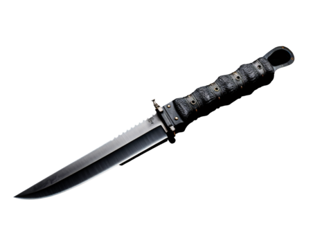 a knife with a handle