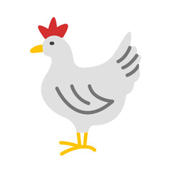 Hen Flat Icon