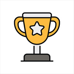 Trophy vector icon