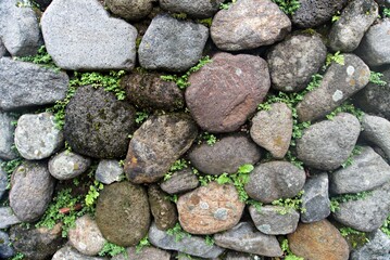 Baackground with large stone objects