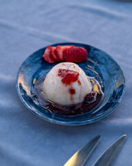 Pie with whipped cream