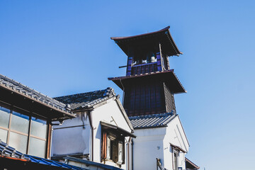 The Toki no Kane is a time bell tower that signals the time and is a symbol of Kawagoe.