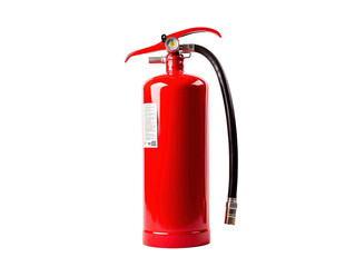 Obraz premium a red fire extinguisher with a hose