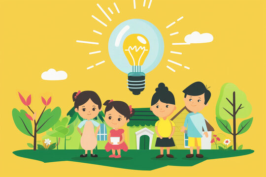 illustration of energy saving tips