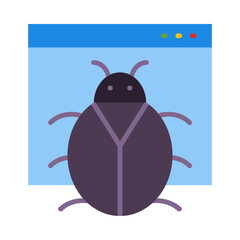 Bug Flat Icon