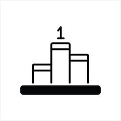 Podium vector icon