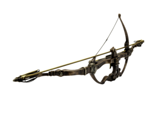 a crossbow with a bow