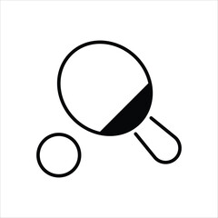 Table Tennis vector icon