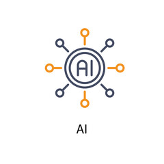 AI vector icon