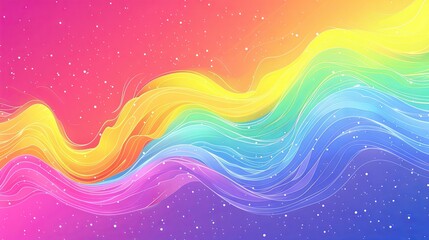 Long banner rainbow color gradient background banner vector template