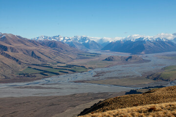 Peak hill summit in New Zealand