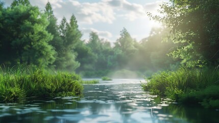 Naklejka premium Earth covered in lush green foliage, symbolizing environmental consciousness and sustainability