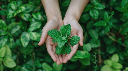 Earth covered in lush green foliage, symbolizing environmental consciousness and sustainability