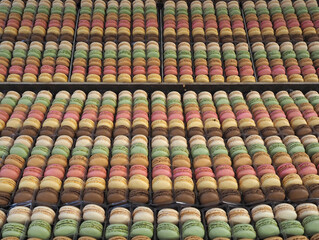 Macarons on the counter