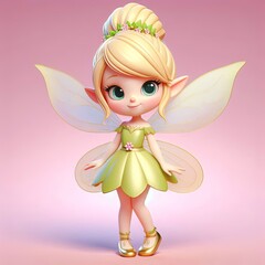Fairy Standing Cartoon cartoon,3d Generative AI