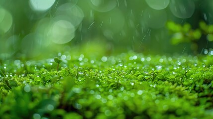 Earth covered in lush green foliage, symbolizing environmental consciousness and sustainability