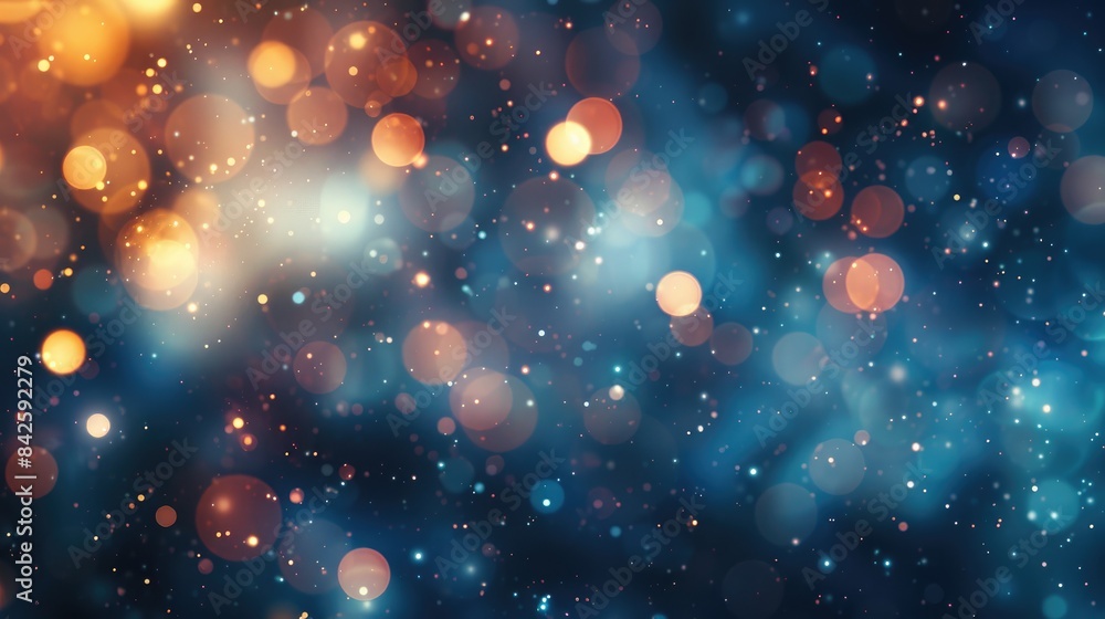 Poster soft background with abstract bokeh lights