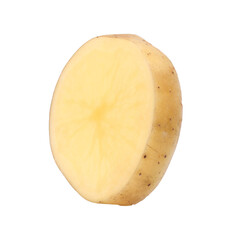 slices young potatoes isolated, transparent PNG,  PNG format, cut out