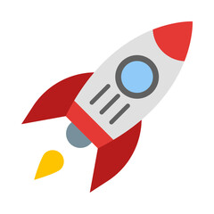 Rocket Flat Icon