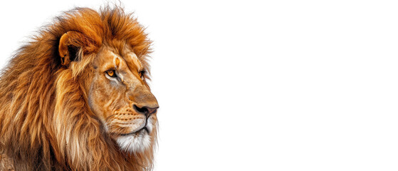  lion with isolated on a transparent background.