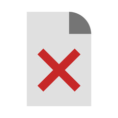 Obraz premium Reject Flat Icon