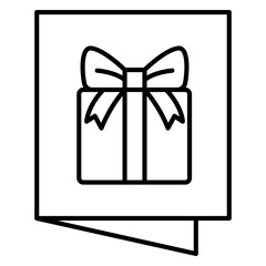 Greeting card icon