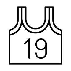 Sport jersey icon