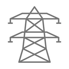 Electric Tower Flat Icon