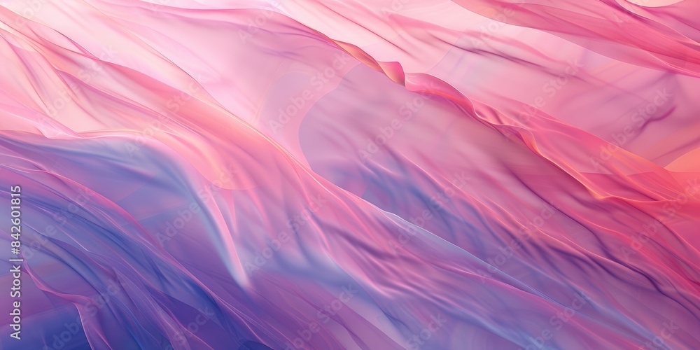 Poster pink and purple abstract background with soft folds. aig51a.