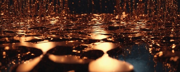 there is a lot of water that is pouring down on the ground