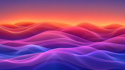 A colorful wave with a purple and blue background
