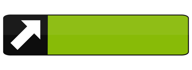 Button Banner schwarz gr&uuml;n: Pfeil nach oben