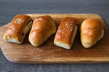 bread on a table