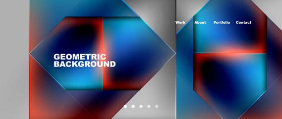 Gradient triangle geometric minimal wallpaper