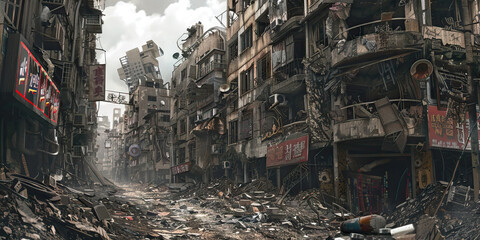 Wasteland Wonders: The Marvels of Scrap City - A city filled with wonders crafted from the refuse of the old world, showcasing the resilience