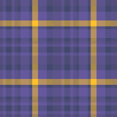 Fabric background pattern of plaid seamless vector with a check tartan textile texture.