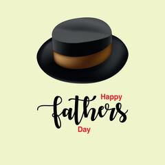 Happy fathers day greeting card, vector illustration