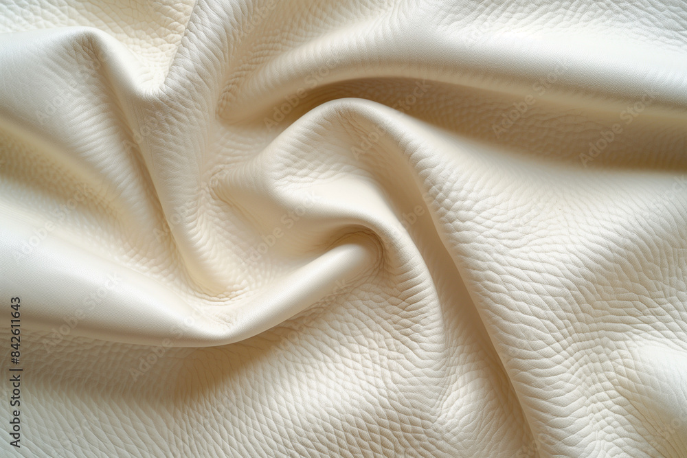 Aufkleber a white fabric with a pattern of laces. the fabric is rolled up and has a unique texture