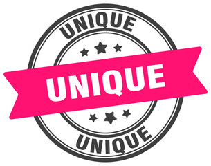 Fototapeta premium unique stamp. unique label on transparent background. round sign