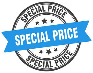 special price stamp. special price label on transparent background. round sign