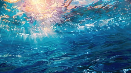 The allure of the ocean exploring the beauty of light sound and color