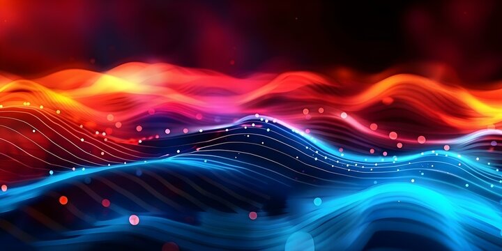 Abstract grid background representing quantum computing system and global data connections. Concept Quantum Computing, Global Data Connections, Abstract Grid Background